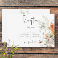 Pastel Loose Wildblumen Moderner Empfang