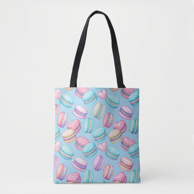 Pastel Macaron Tote Bag (Vorderseite)