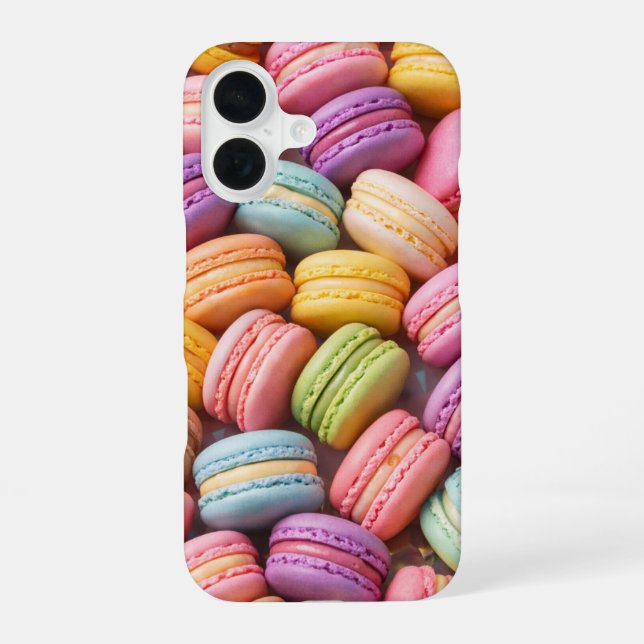 Pastel Macarons iPhone Case iPhone 16 Hülle (Rückseite)