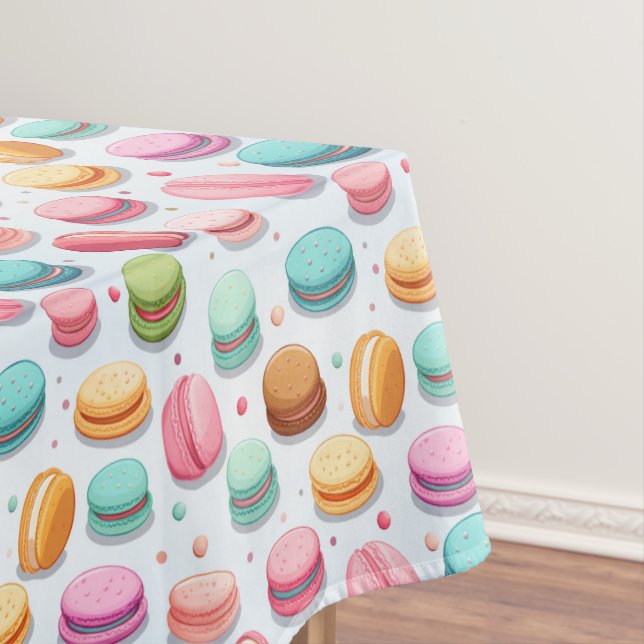 Pastel Macarons Theme Party Tableclout Tischdecke (Beispiel)