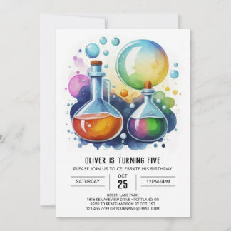 Pastel Mad Scientist Potion Geburtstag Einladung