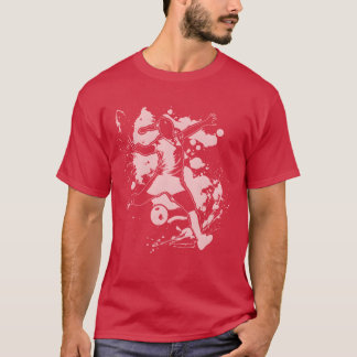 Pastel Mädchen Fußballspieler Sport Freund T-Shirt