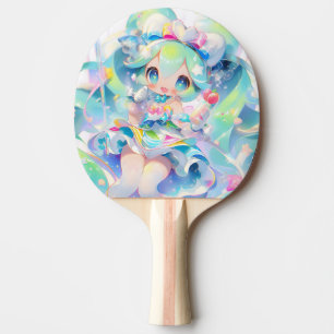 Pastel Magical Idol Girl Anime Tischtennis Schläger