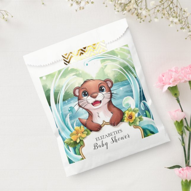 Pastel Magical Otter Baby Dusche Geschenktütchen (Versiegelt)