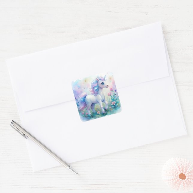 Pastel Magical Unicorn Sticker (Umschlag)