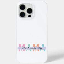 Pastel MAMA Personalisiert iPhone Case