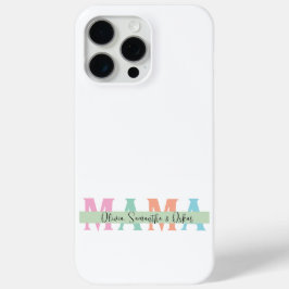 Pastel MAMA Personalisiert iPhone Case