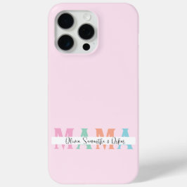Pastel MAMA Personalisiert iPhone Case