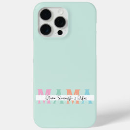 Pastel MAMA Personalisiert iPhone Case