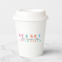 Pastel MAMA Personalisiert Paper Cup - Muttertag Pappbecher