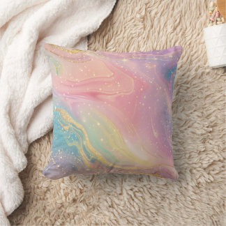Pastel Marble Celestial Galaxy Design Kissen