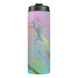 Pastel Marble | Girly Millennial Ombre Watercolor Thermosbecher