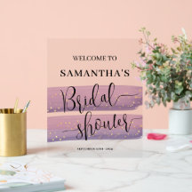 Pastel Mauve Celestial Brautparty Willkommen