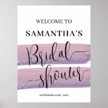 Pastel Mauve Celestial Brautparty Willkommen