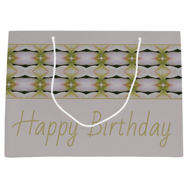 Pastel Mauve mit modernem Muster Große Geschenktüte (Vorderseite)