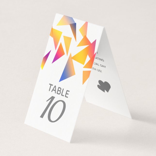 Pastel mehrfarbig Confetti White Wedding (Vorderseite)