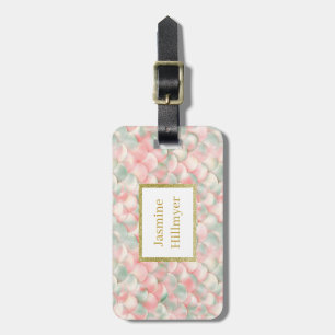 Pastel Mermaid Gold GLITZER CUSTOM LUGGAGE TAG Gepäckanhänger