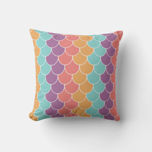 Pastel Mermaid Scales Kissen