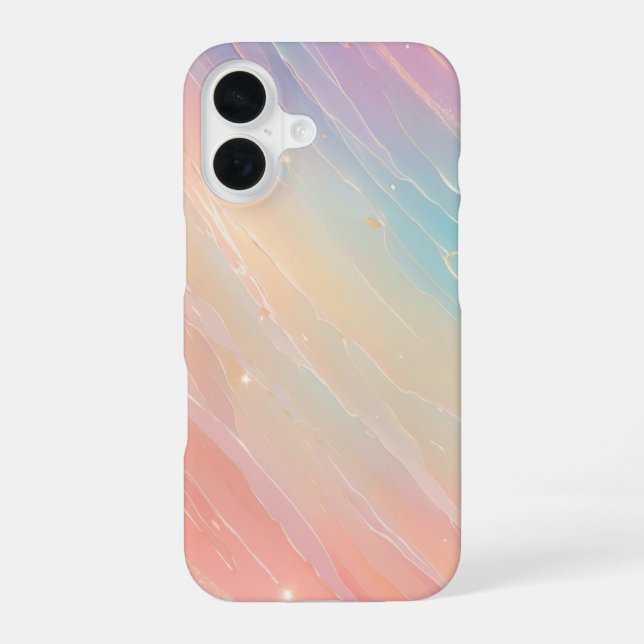 Pastel Meteor Shower Phone Case iPhone 16 Hülle (Rückseite)