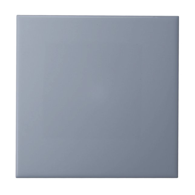 Pastel Mid Gray Lila Solid Color Tile Fliese (Vorderseite)