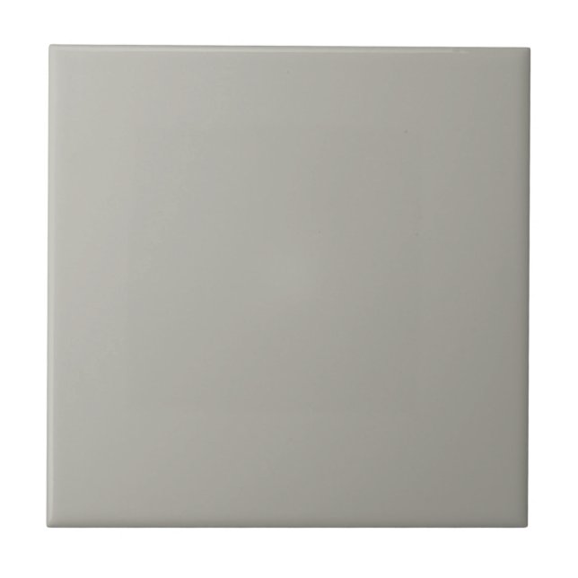 Pastel Mid Gray Taupe Solid Color Tile Fliese (Vorderseite)