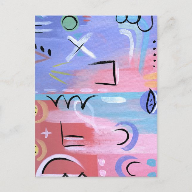 Pastel Mind Set Postkarte (Vorderseite)