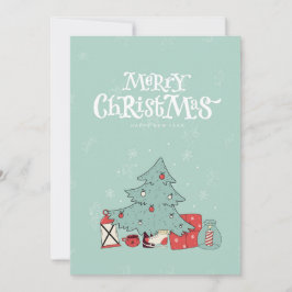 Pastel Minimalist Christmas Card Feiertagskarte