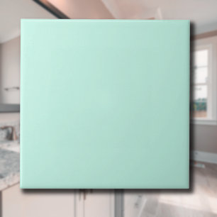 Pastel Mint Blue Solid Color   Classic   elegant Fliese