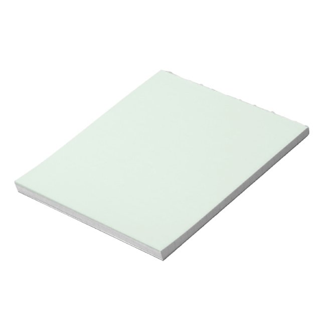 Pastel Mint Green Solid Color Notizblock (Rotiert)