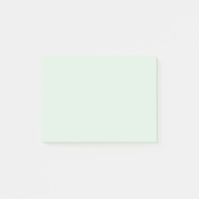 Pastel Mint Green Solid Color Post-it Klebezettel (Vorderseite)