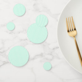 Pastel Mint Green Stripes Sommer Streifen Konfetti