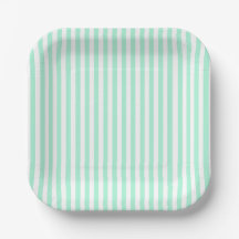 Pastel Mint Green Stripes Sommer Streifen