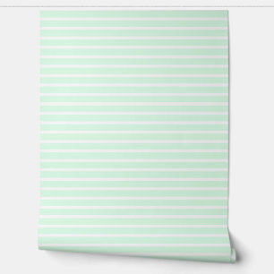 Pastel Mint Green White Stripe Leichte Elegante Co Tapete
