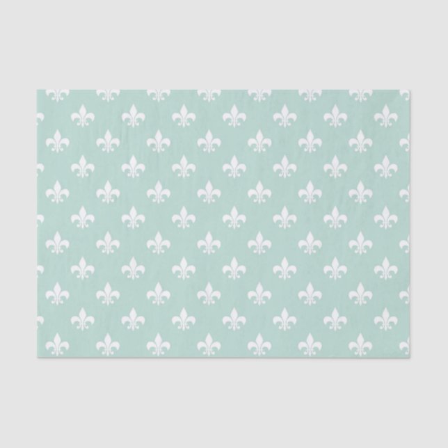Pastel Mint Grüne vertikale Linien Chic Geometric Seidenpapier (Vorderseite)