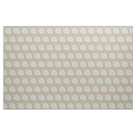 Pastel Mint Linen Leaf Muster Fabric Stoff