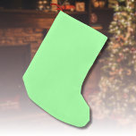 Pastel Mint Solid Color | Classic | elegant Kleiner Weihnachtsstrumpf<br><div class="desc">Pastel Mint Solid Color | Classic | elegant | Trendy | Stilvoll | Geschenk</div>