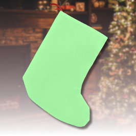 Pastel Mint Solid Color | Classic | elegant Kleiner Weihnachtsstrumpf