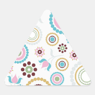 Pastel Mod Dreieckiger Aufkleber