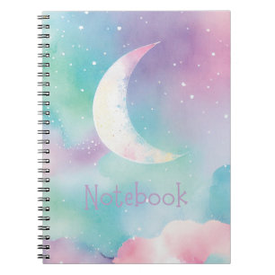 Pastel Moon Notebook Notizblock