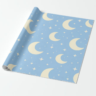 Pastel Moon Stars Baby Wrapping Paper Geschenkpapier