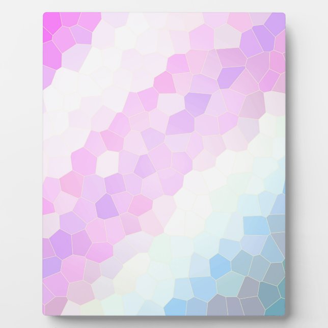 Pastel Mosaic Fotoplatte (Vorderseite)