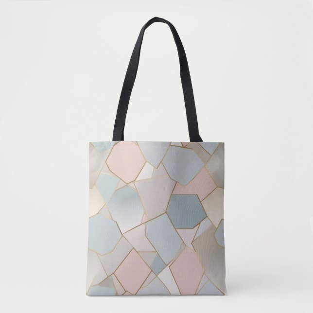 Pastel Mosaic Luxury Tasche (Vorderseite)