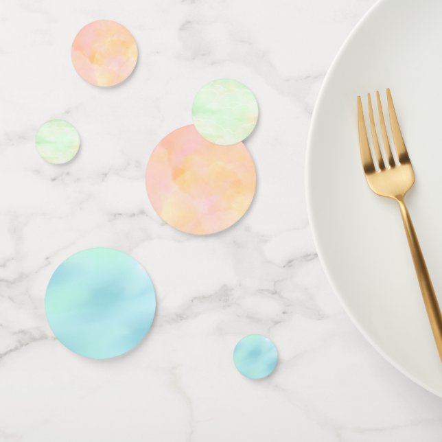 Pastel Multicolor Pink, Geen und Blauer Feier Konfetti (Gruppe)
