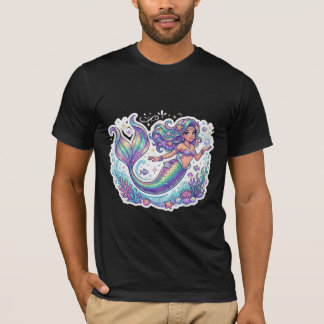 Pastel Mystic Meerjungfrau Grafik T-Shirt | Schimm
