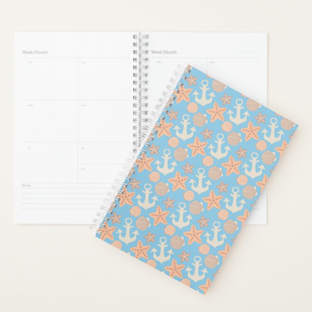 Pastel Nautical Pattern Planer (Anzeige)
