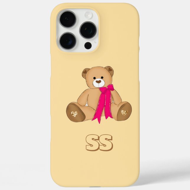 Pastel Niedlich Bear Case für iPhone 16 Pro Max (Rückseite)
