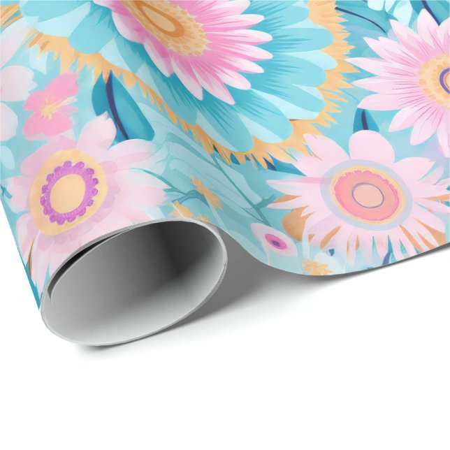 Pastel niedlich boho geschenkpapier (Rolleneckpunkt)