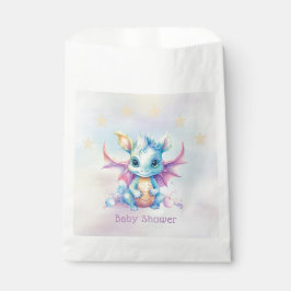 Pastel Niedlich Dragon Girl Babydusche Geschenktütchen