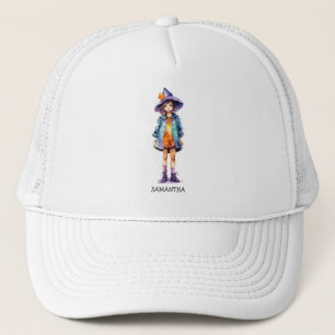Pastel Niedlich Witch Girl Halloween Ästhetik Truckerkappe