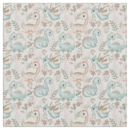 Pastel niedliche Dinosaurier Stoff